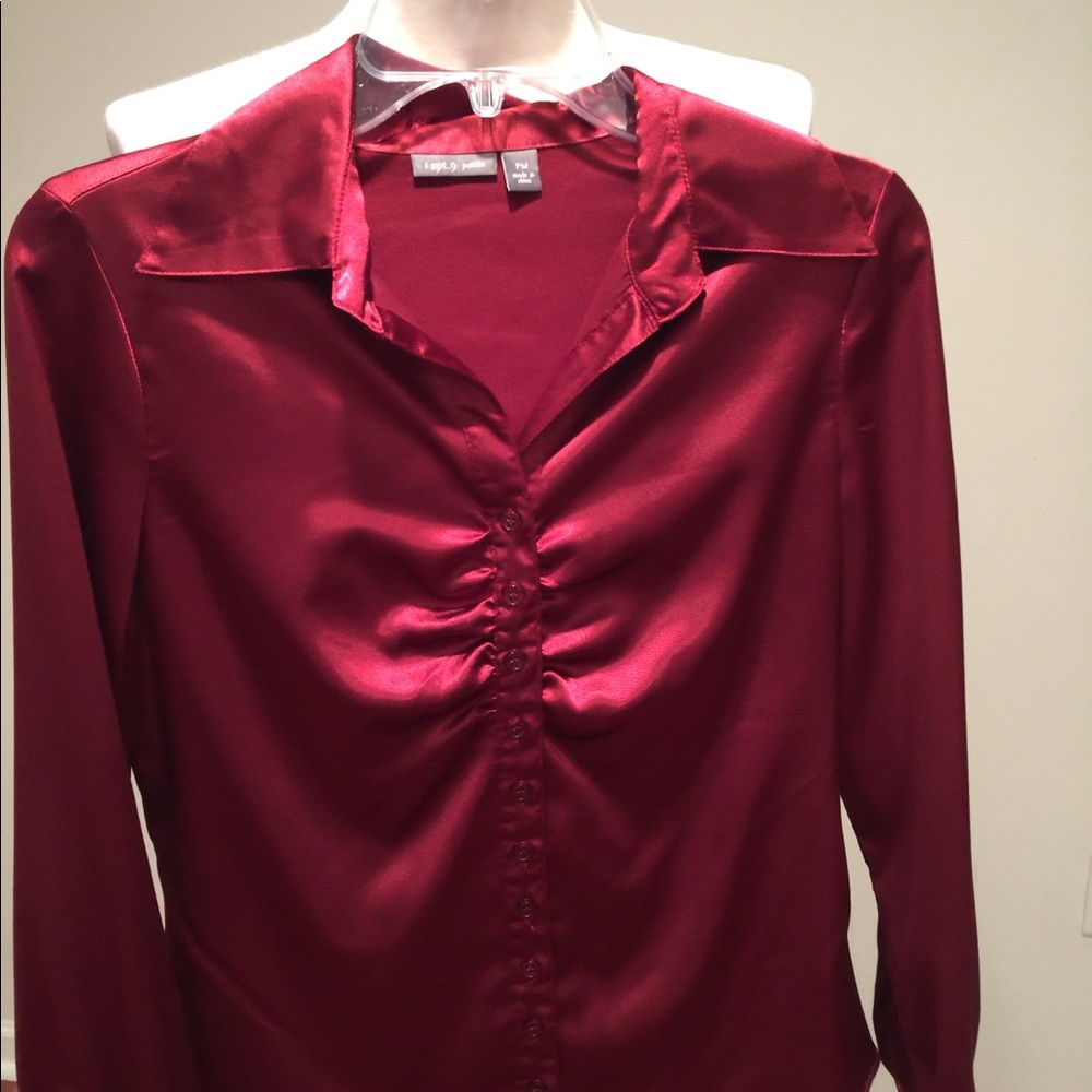 Satin dress blouse